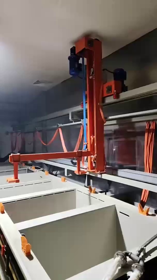 Automatic silver plating production line