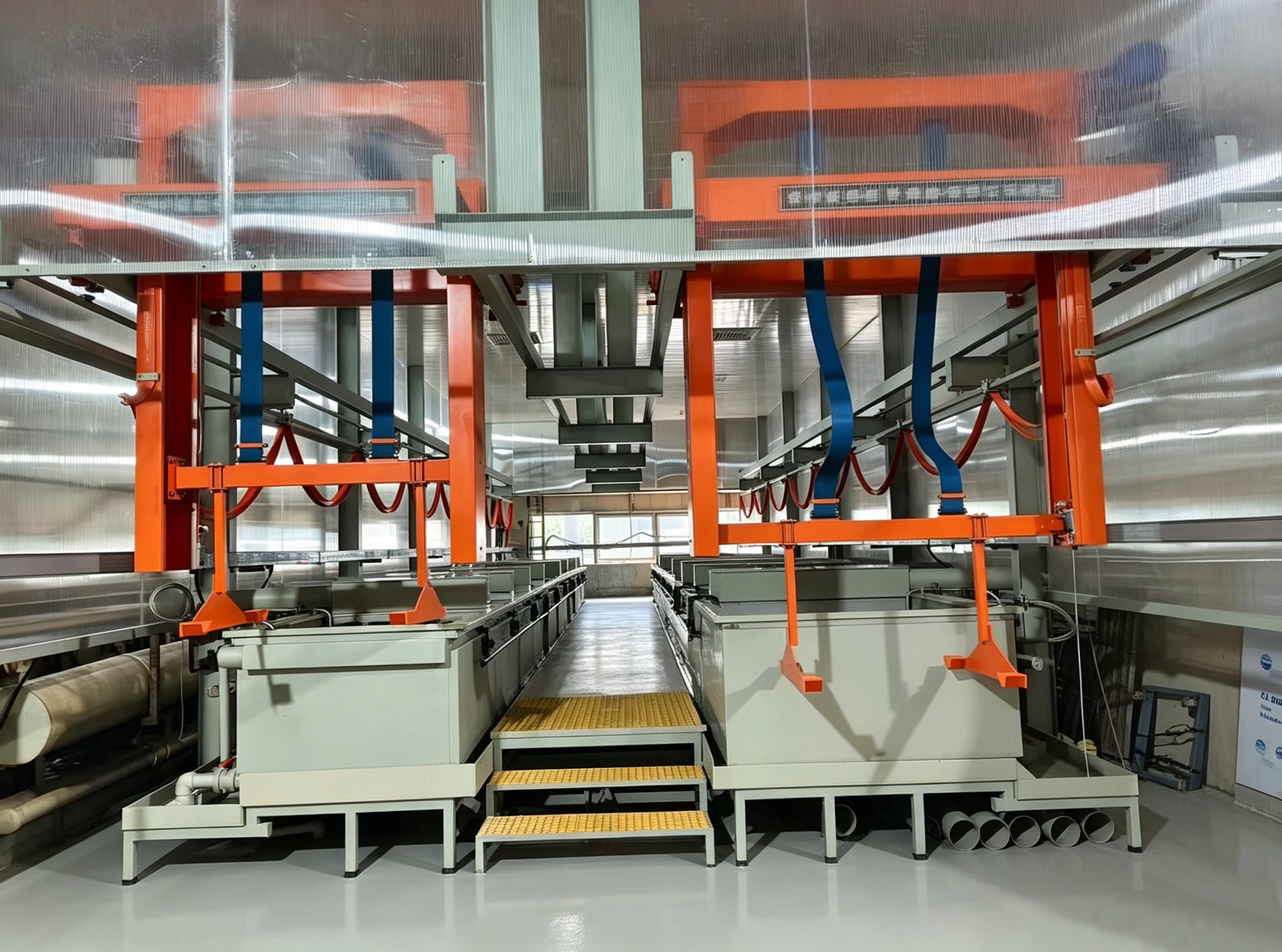Fully automatic chemical nickel production line
