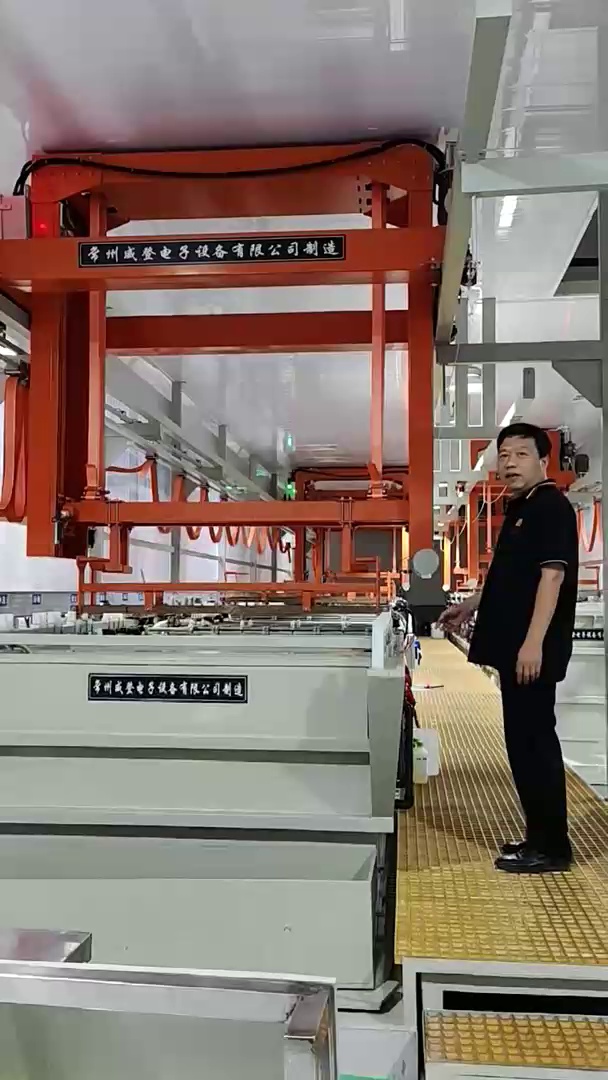 Plastic plating production line