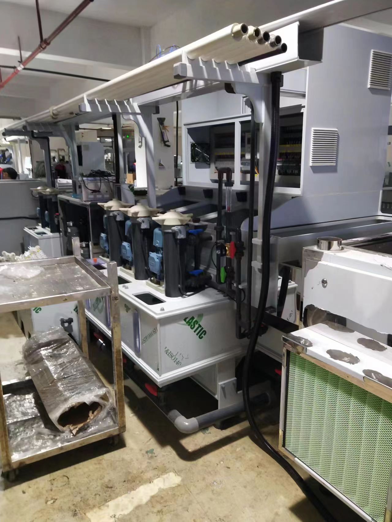 Continuous Vertical Glass Etching Line