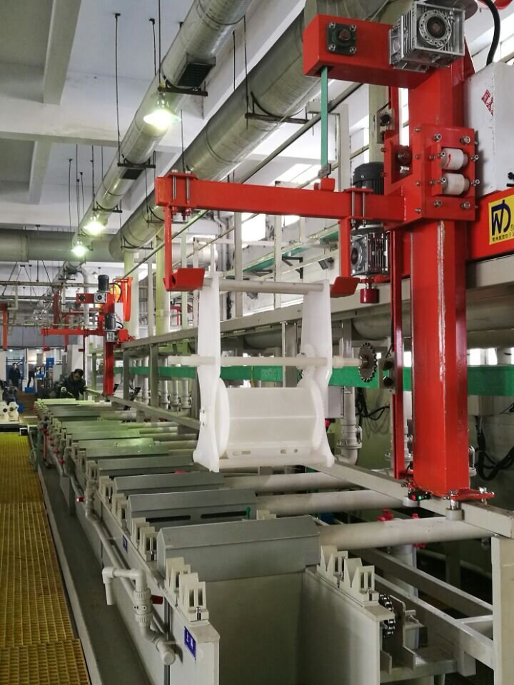 Fully automatic single arm barrel plating production line