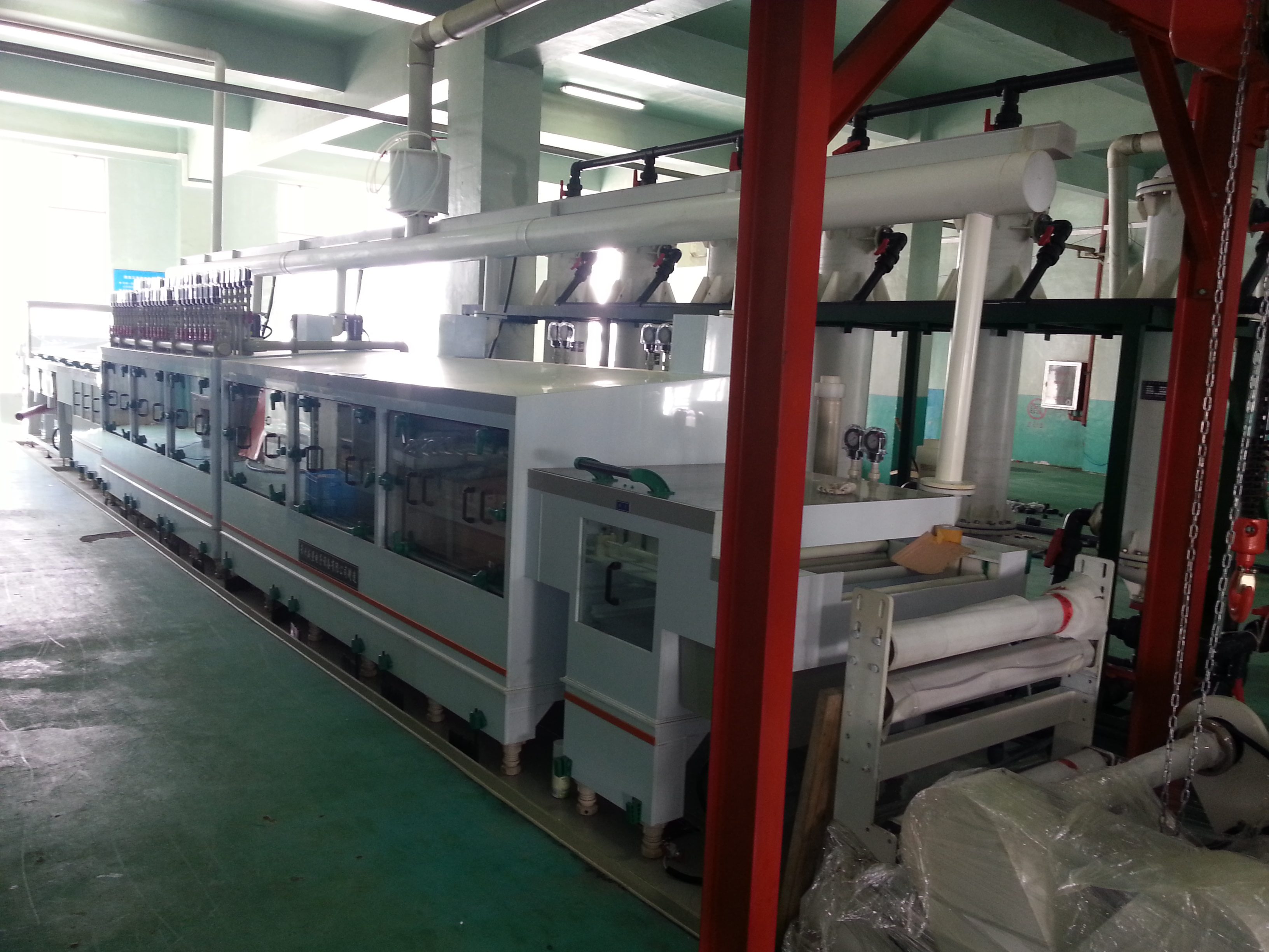 Continuous Horizontal Glass Etching Line