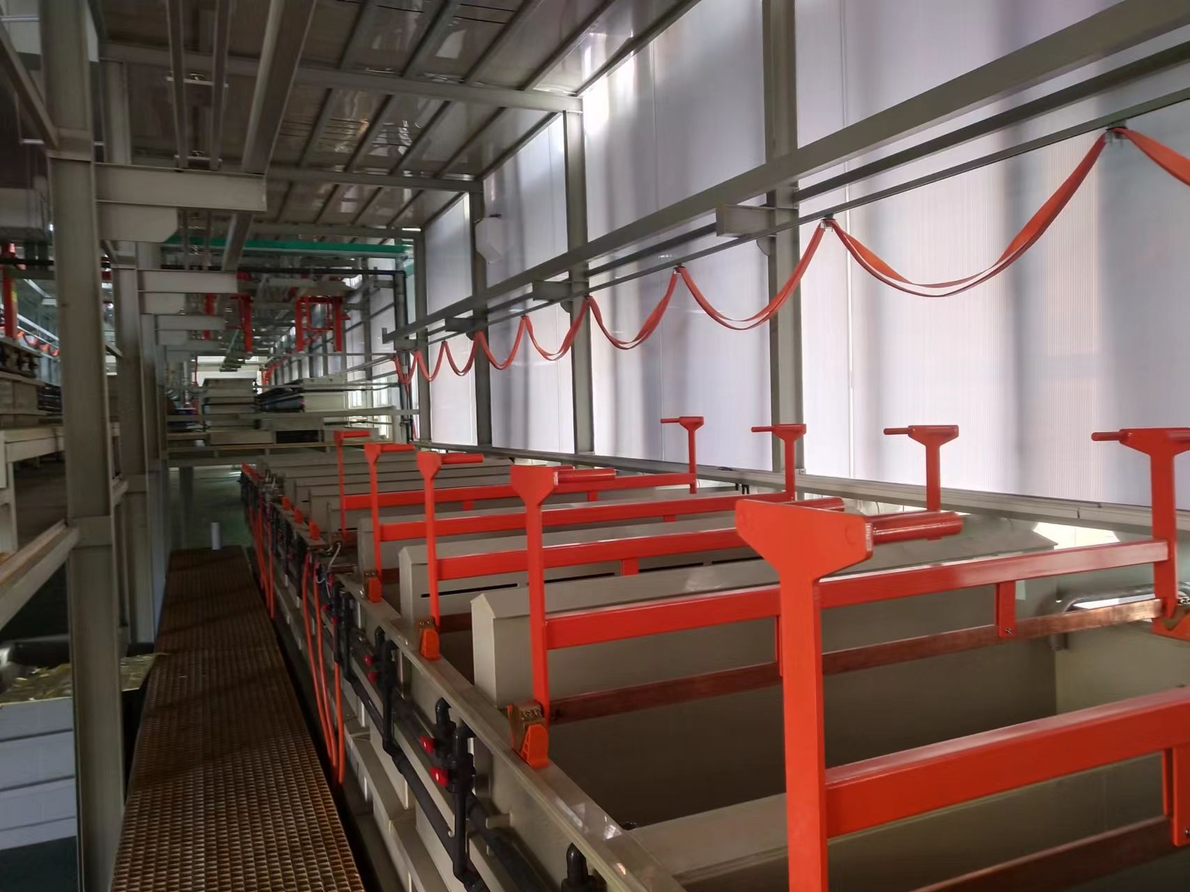 Automatic silver plating production line
