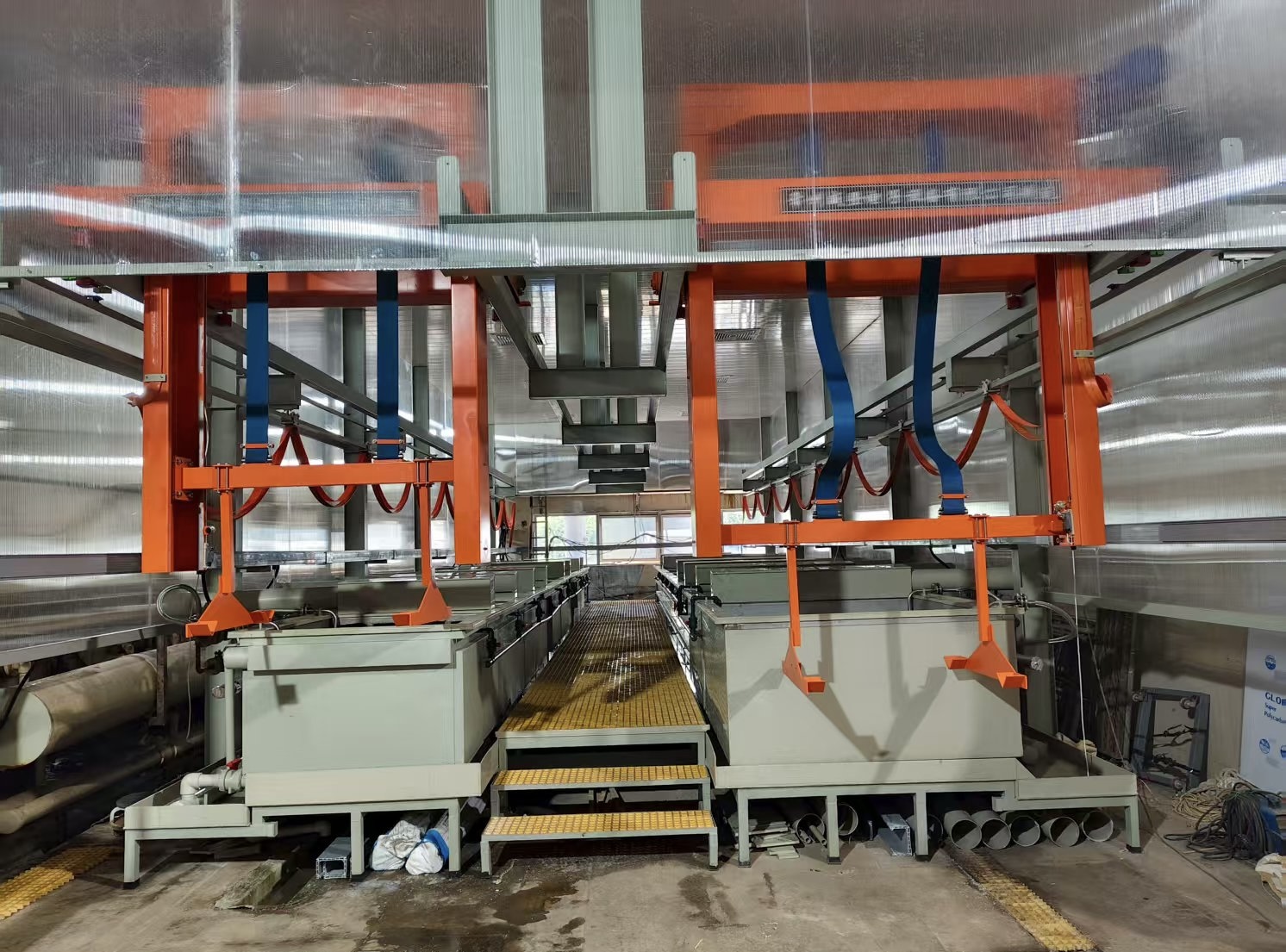 Fully automatic chemical nickel production line