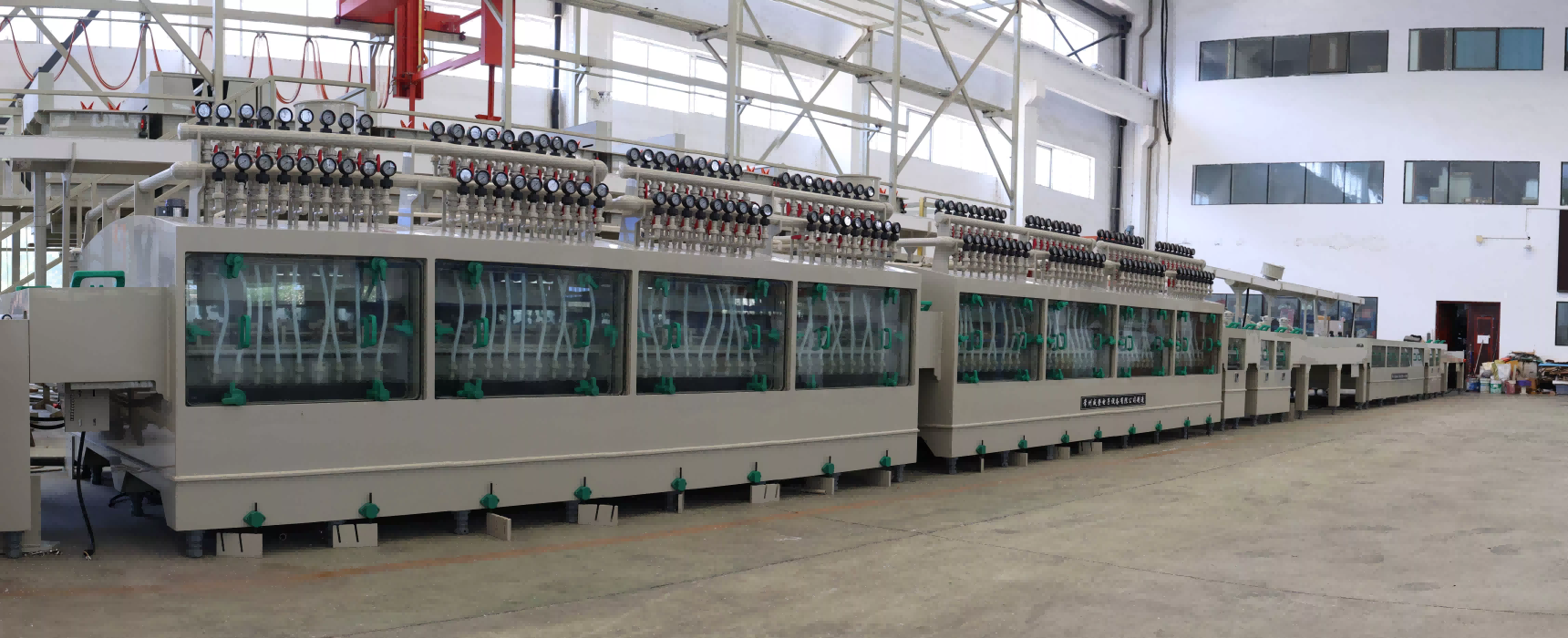 Large-scale etching production line for lift decorative plate