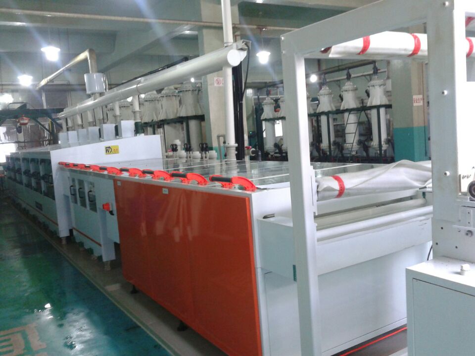 Aluminium platinum roll-to-roll etching line