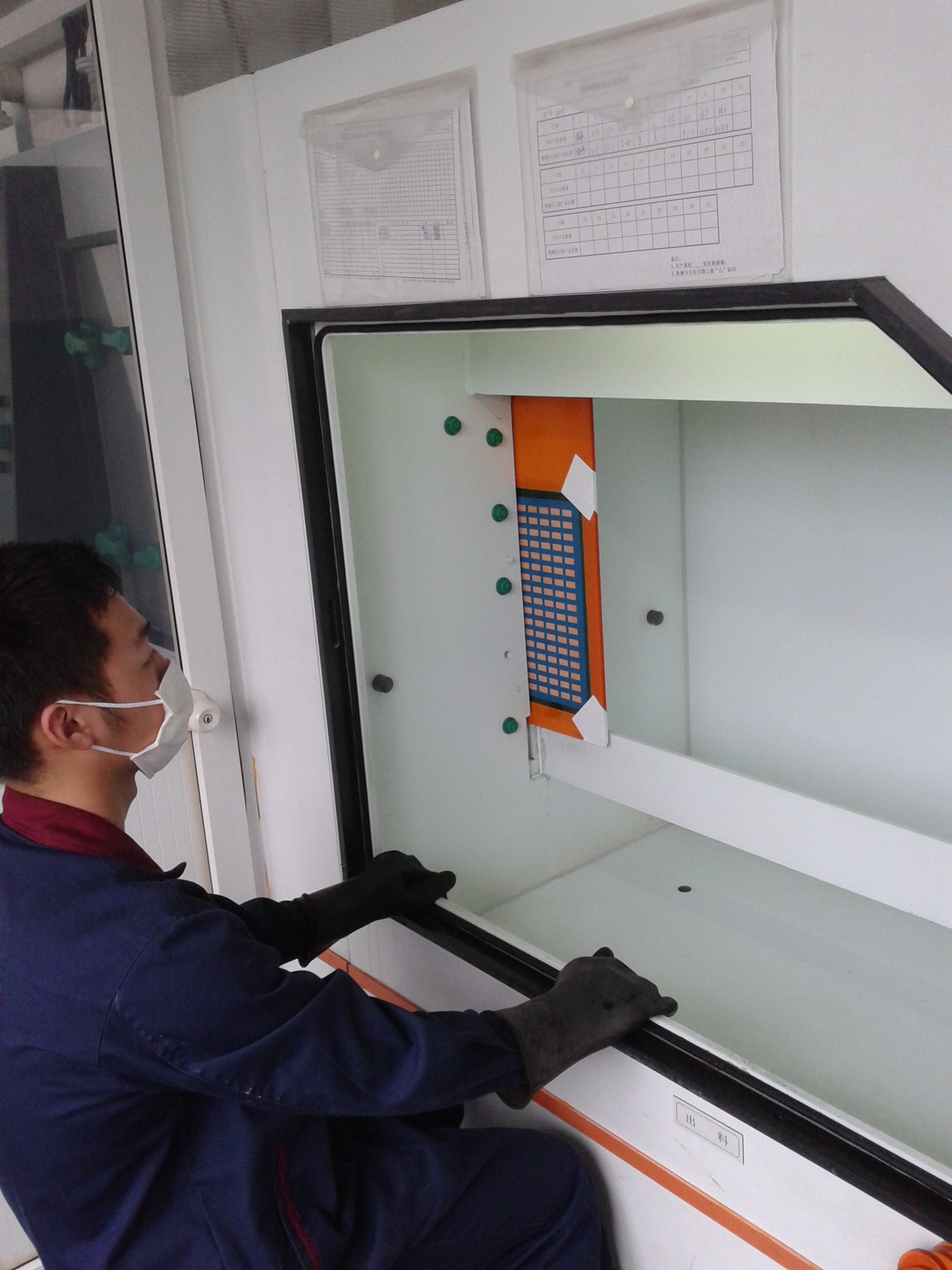 Vertical etching production line for LED display screens