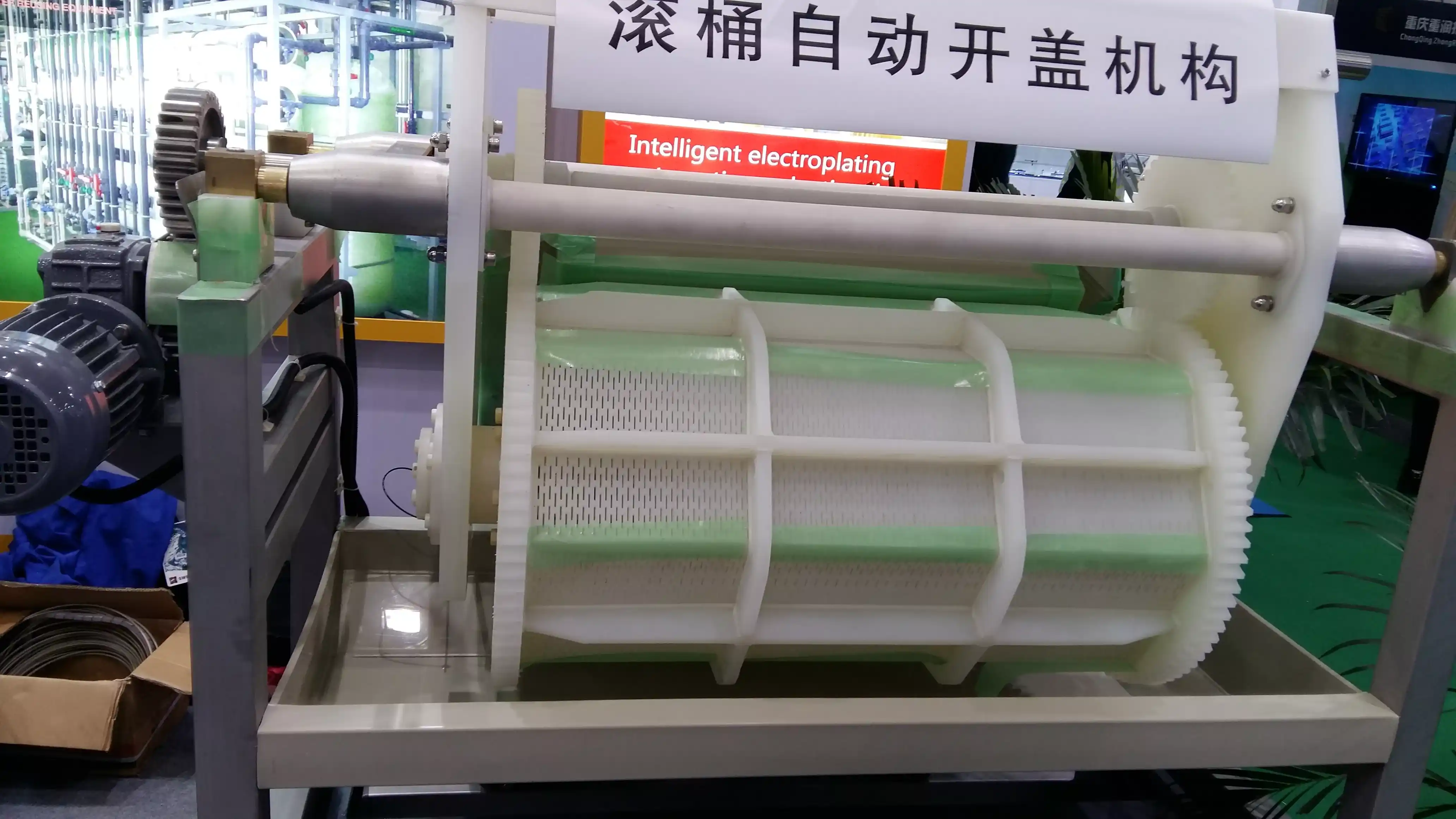Fully automatic single arm barrel plating production line