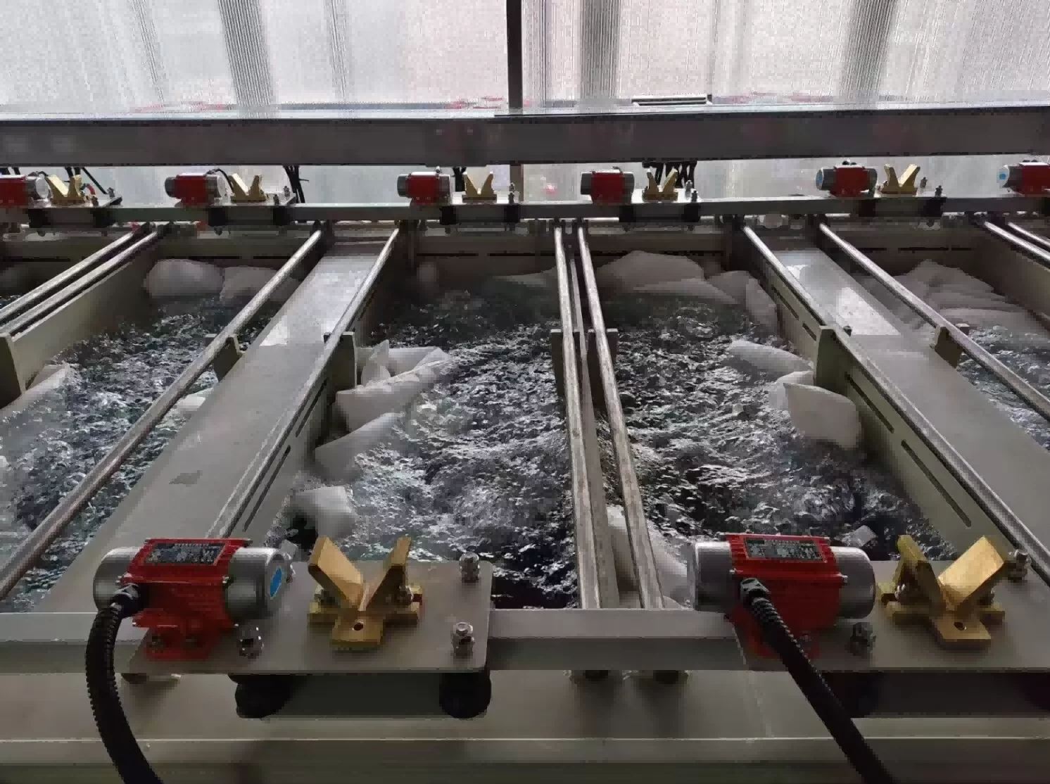 Plastic plating production line