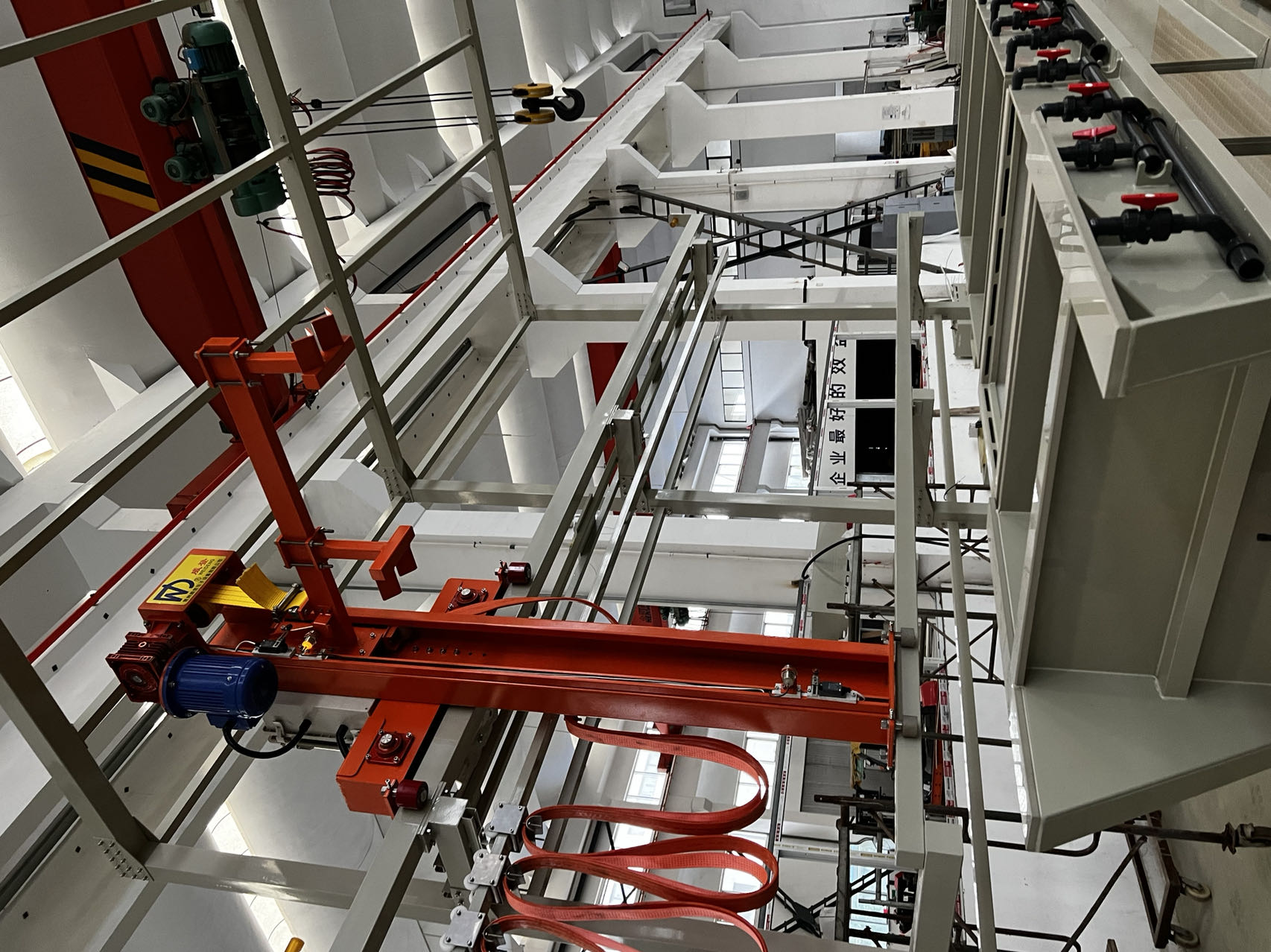Fully automatic chemical nickel production line