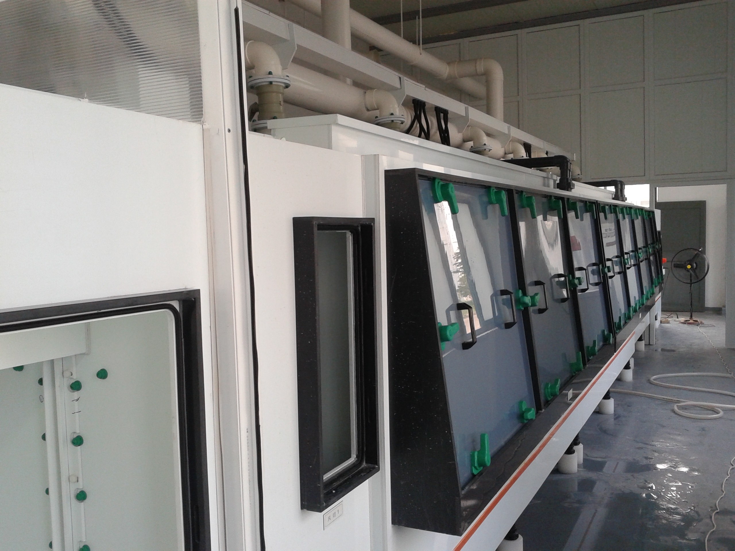 Vertical etching production line for LED display screens