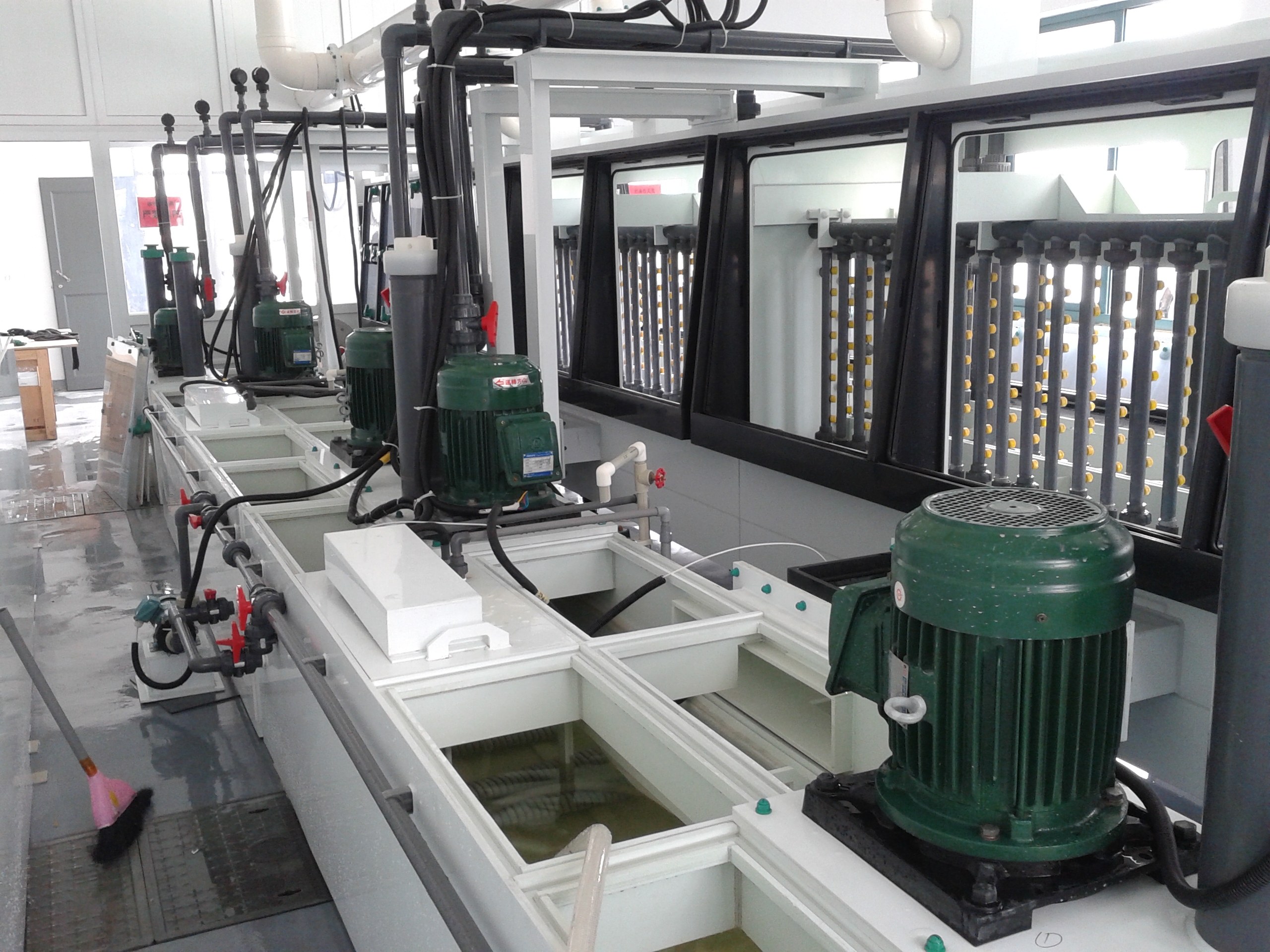 Vertical etching production line for LED display screens