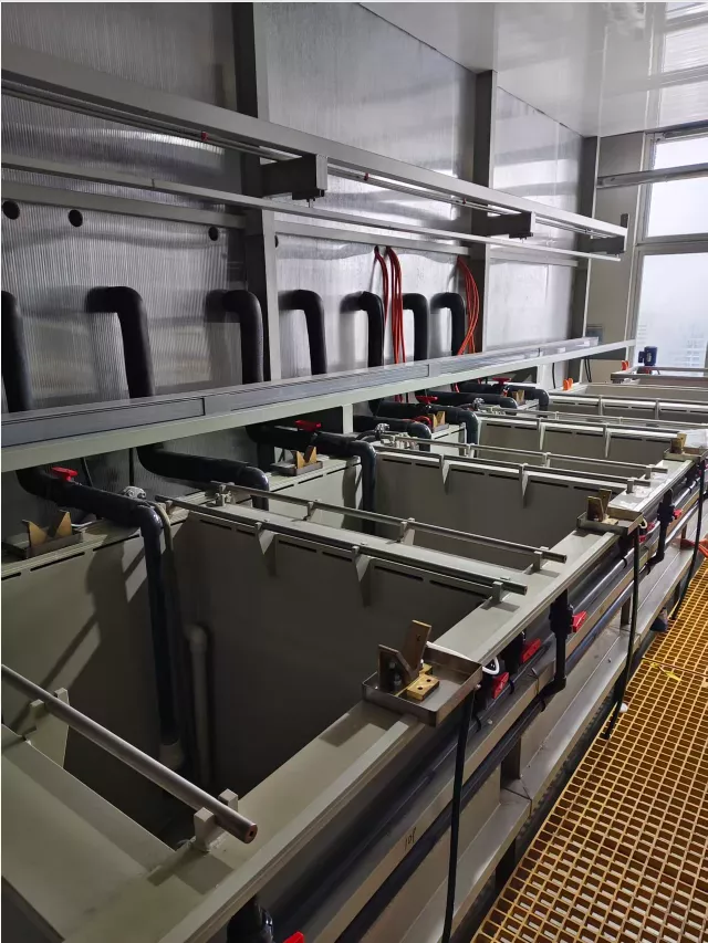 Automatic silver plating production line