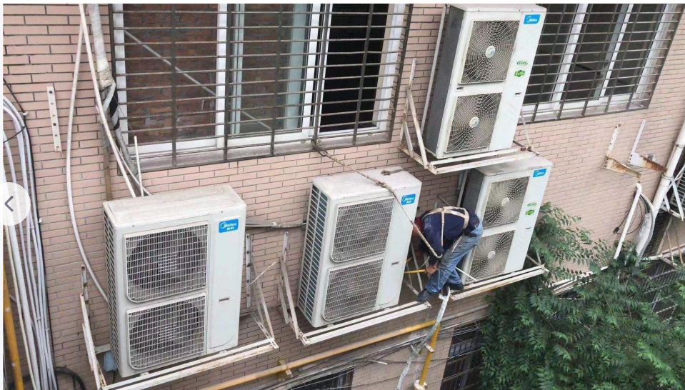 施工内容：武汉某小区空调安装