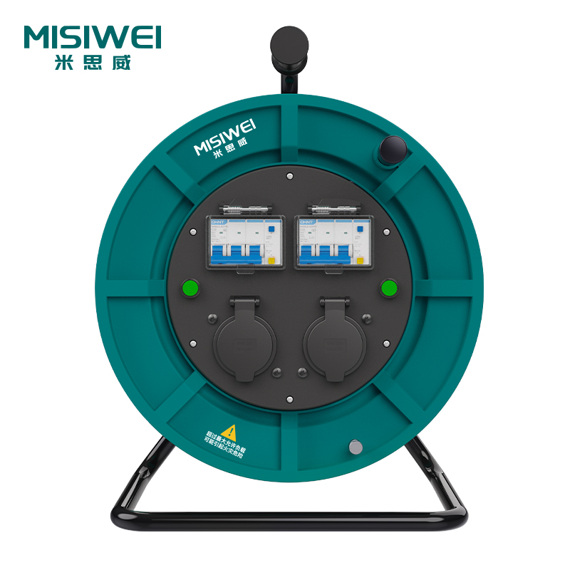 米思威400V国标双插座双漏电电缆盘M6E23