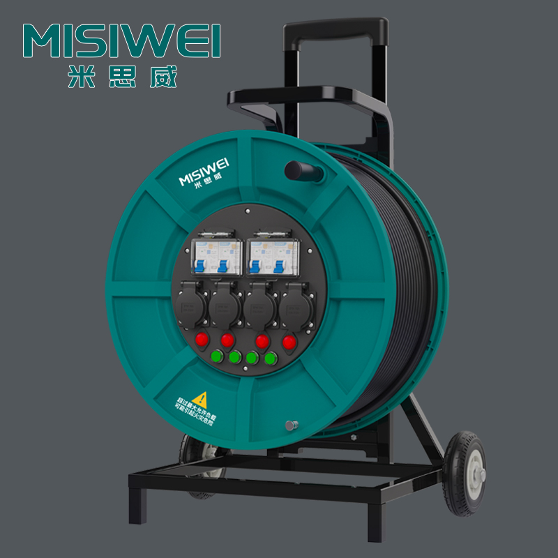 米思威 250V国标四插座四漏电电缆盘M8F18