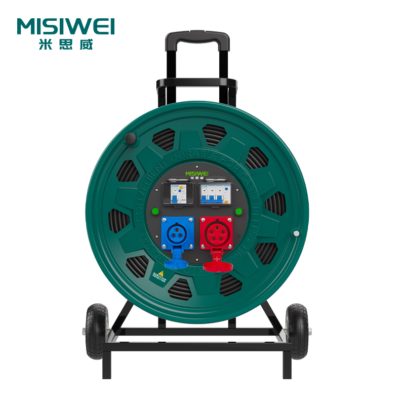 米思威 400V工业双插座双漏电电缆盘M8G28