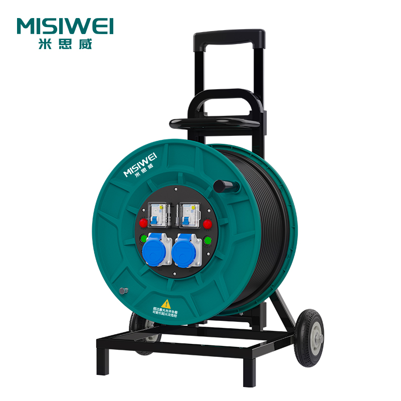 米思威 250V工业双插座双漏电电缆盘M8D07