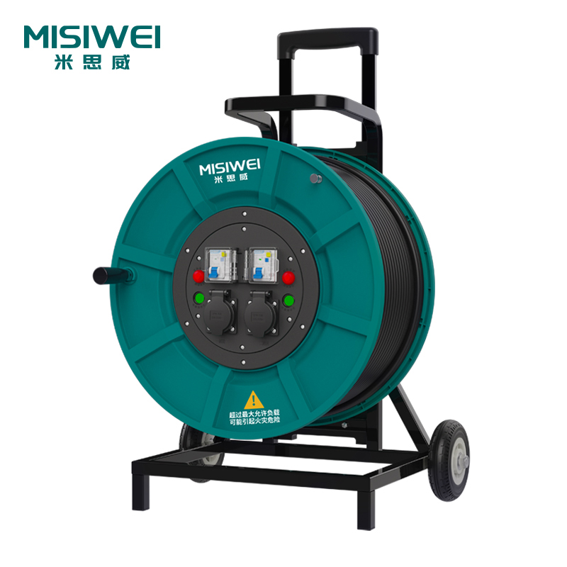 米思威250V国标双插座双漏电电缆盘M8F05