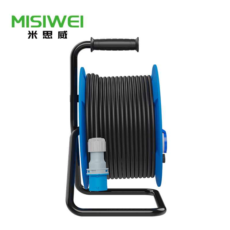 米思威 250V工业双插座双漏电电缆盘F6A07