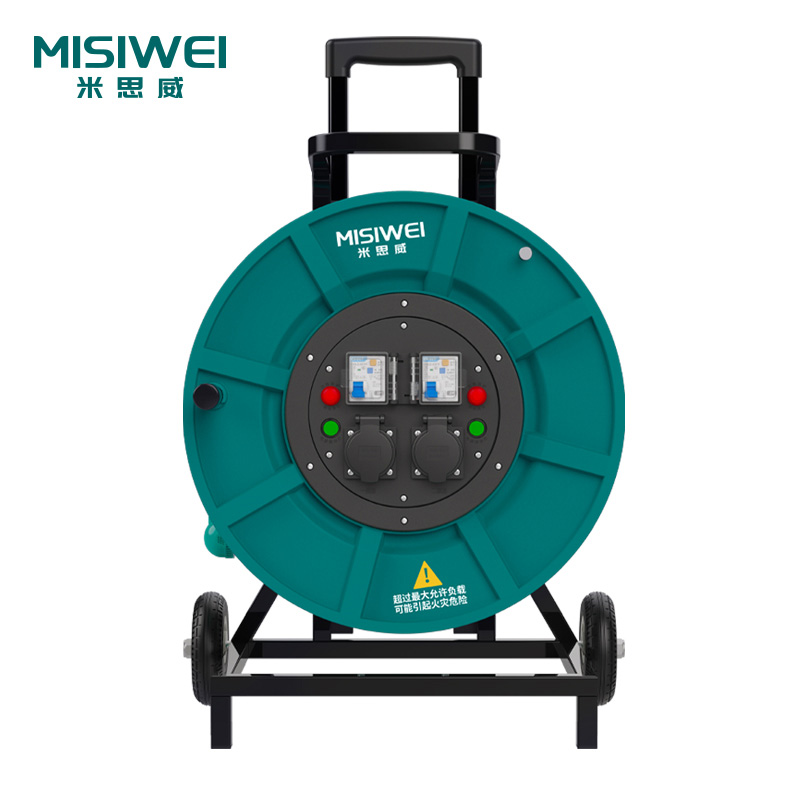 米思威250V国标双插座双漏电电缆盘M8F05