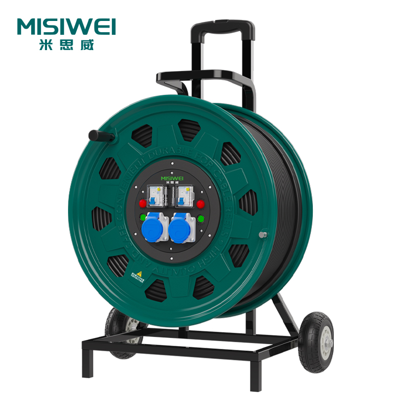 米思威 250V工业双插座双漏电电缆盘M8G07