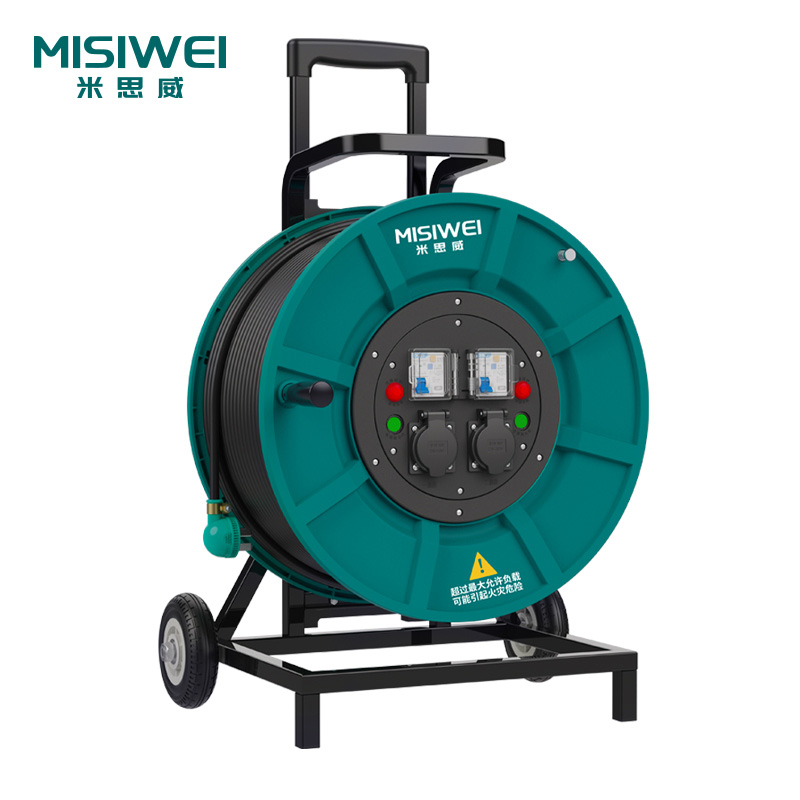 米思威250V国标双插座双漏电电缆盘M8F05