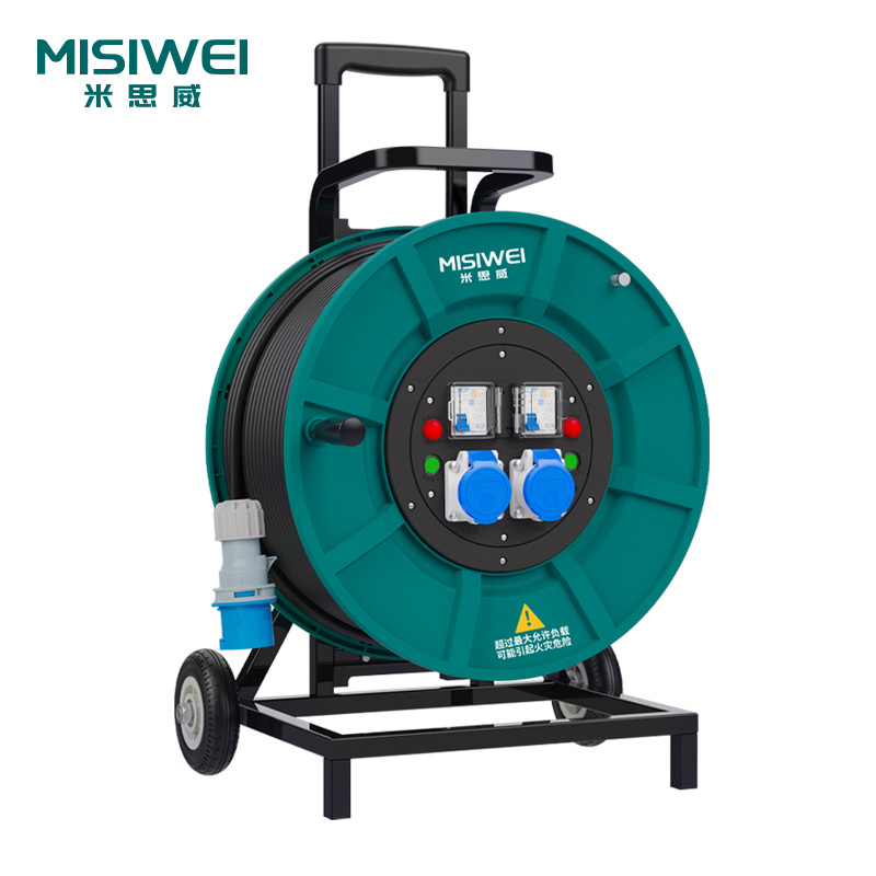米思威 250V工业双插座双漏电电缆盘M8F07
