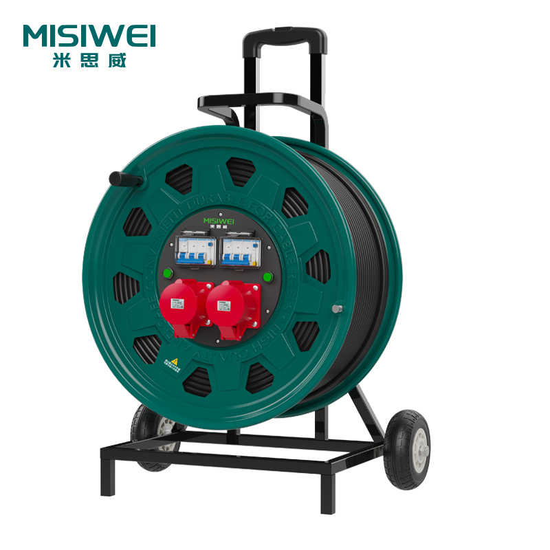 米思威 400V工业双插座双漏电电缆盘M8G26