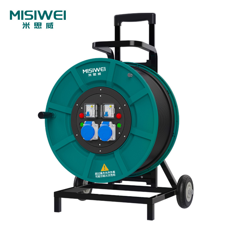 米思威 250V工业双插座双漏电电缆盘M8F07