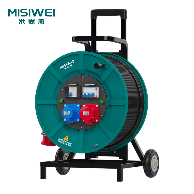 米思威 400V工业双插座双漏电电缆盘M8F28