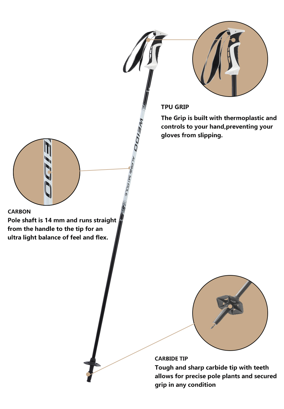 高山雪杖 14外径