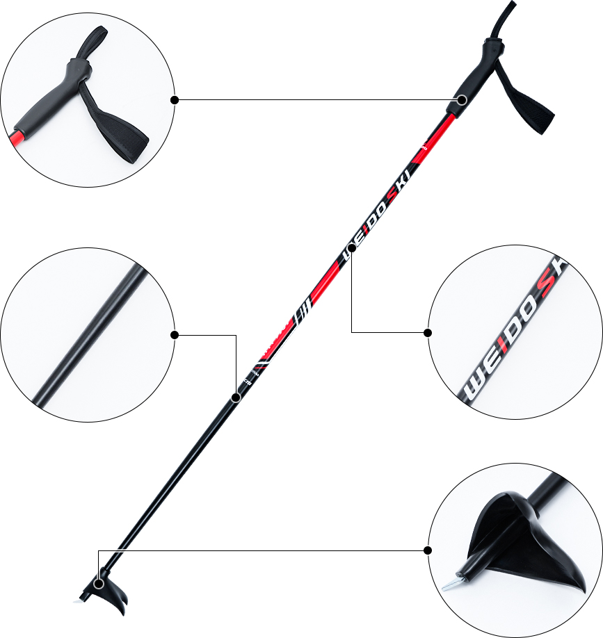 儿童越野雪杖 6061铝