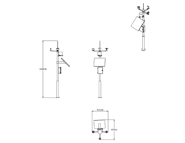 众禾慧农-智慧农业-农业物联网-四情监测-源头厂家-田间气象站-产品尺寸图