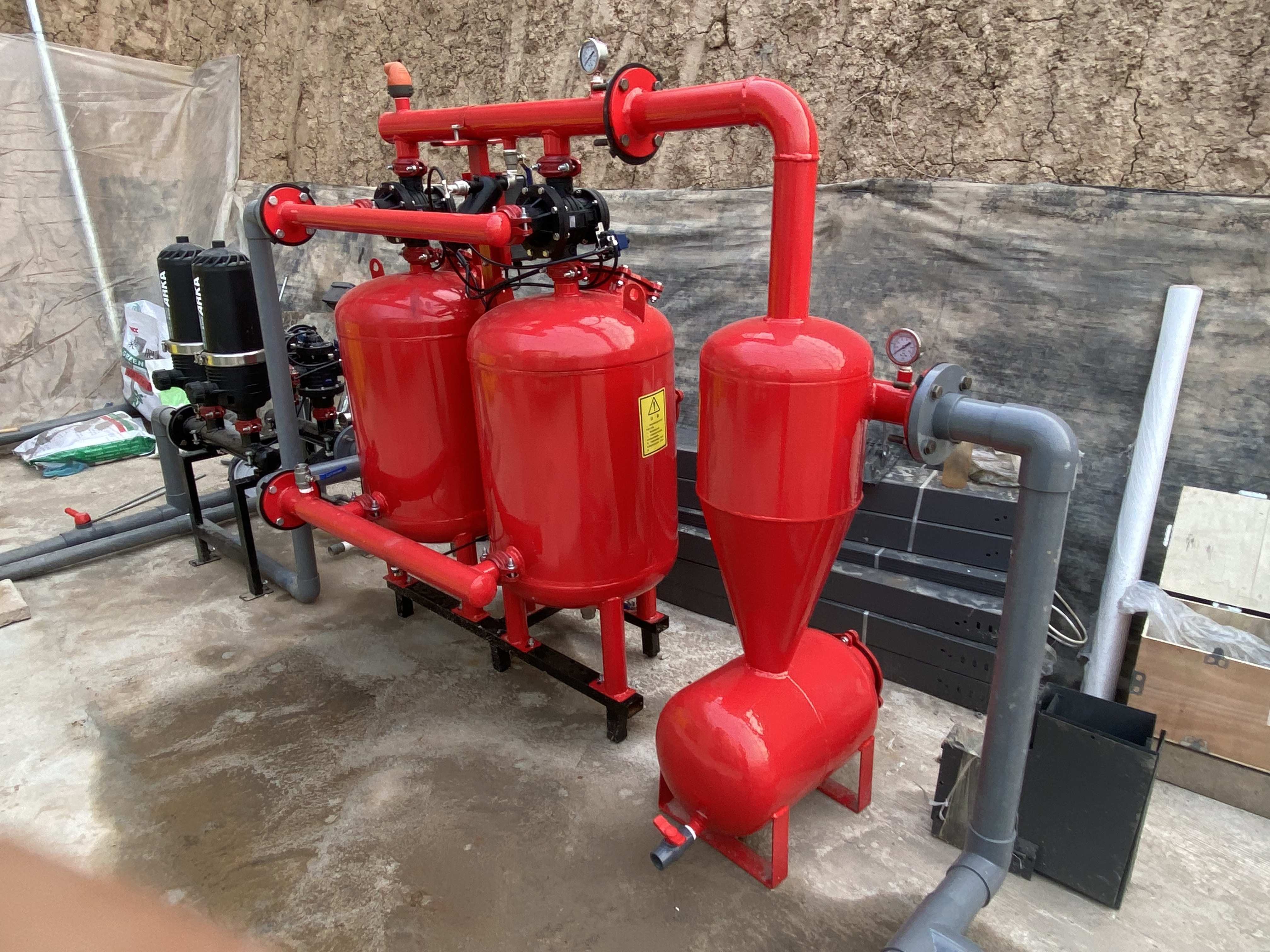   河南郑州烟草产区-智慧农业-灌溉提升-水肥一体化-砂石过滤器