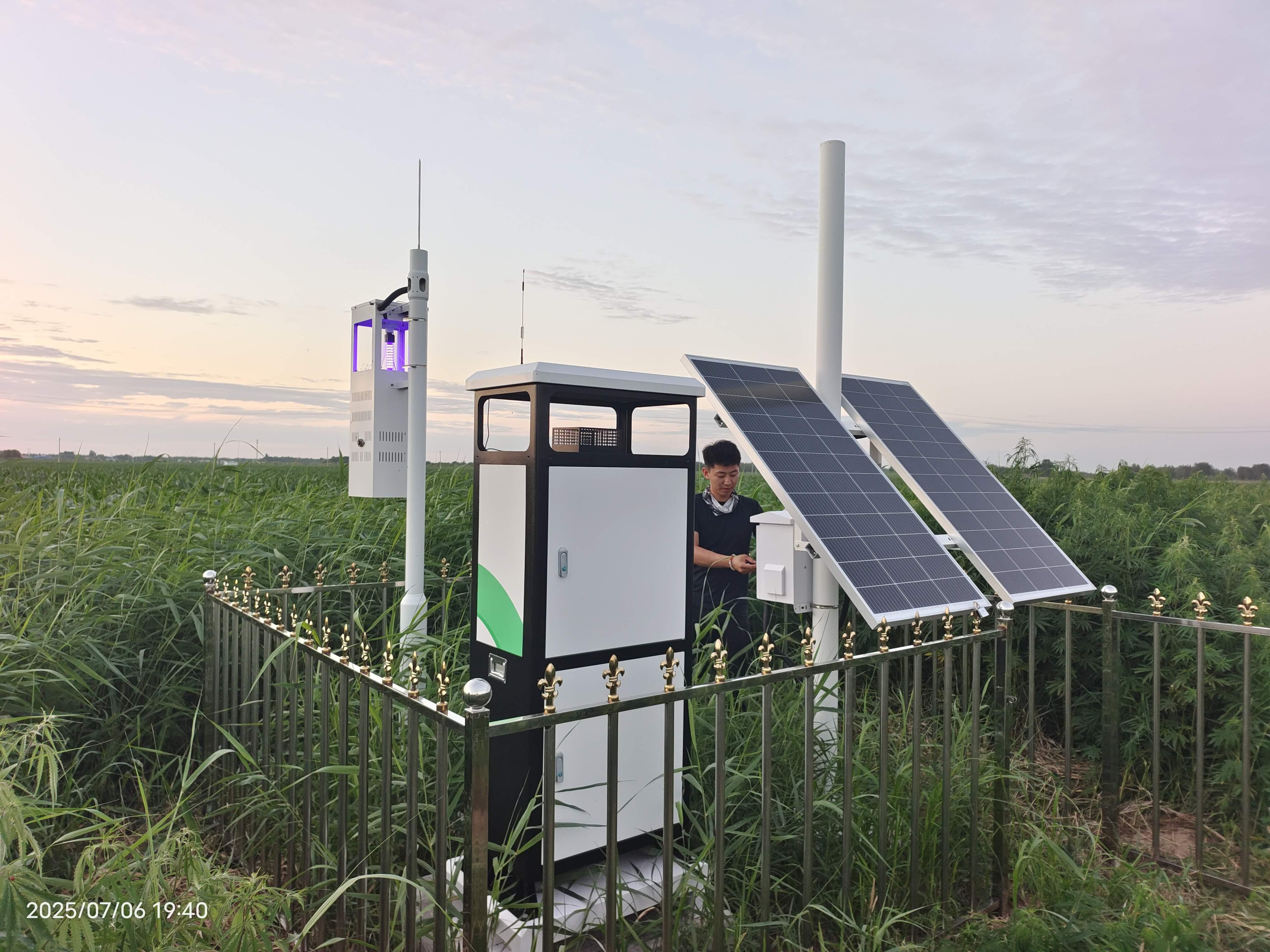 众禾慧农-内蒙古通辽-智慧农业-高标准农田-田间监测点-四情监测设备-智能孢子捕捉分析仪
