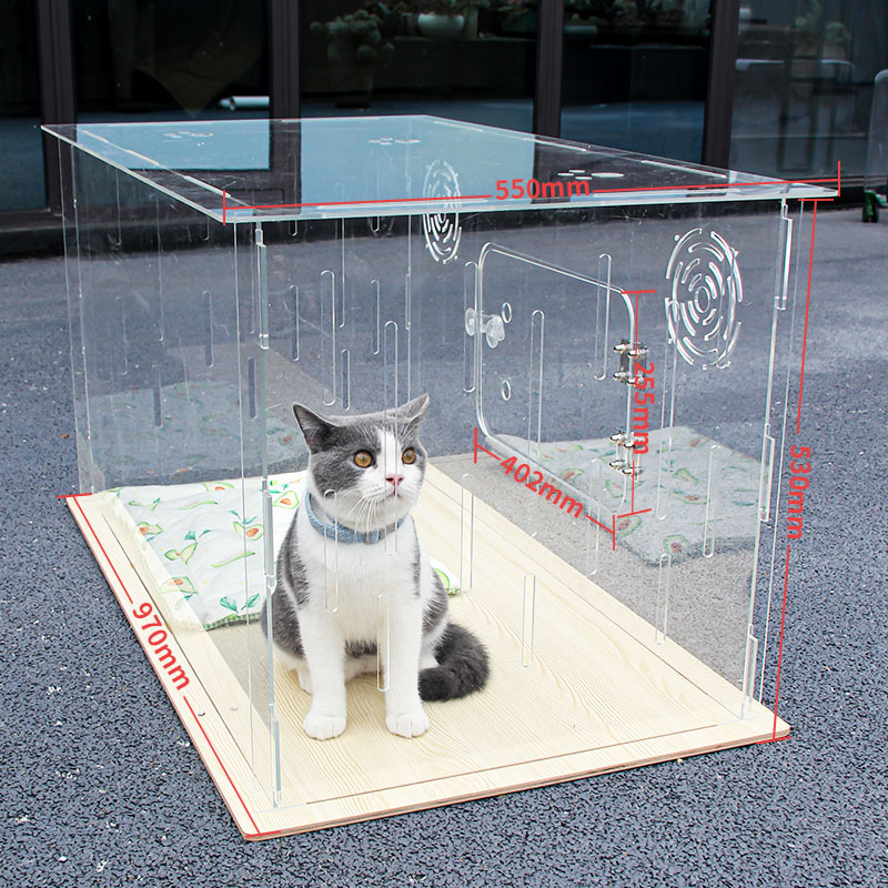 Transparent Acrylic Cat Cage Dog Hamster Cage