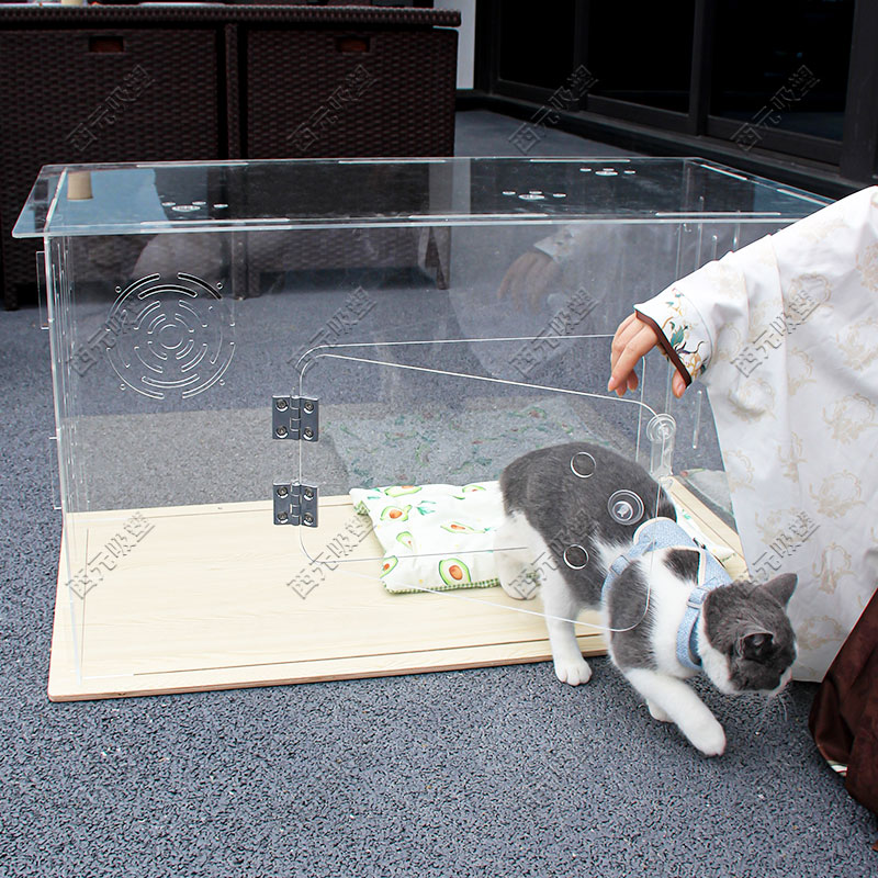 Transparent Acrylic Cat Cage Dog Hamster Cage