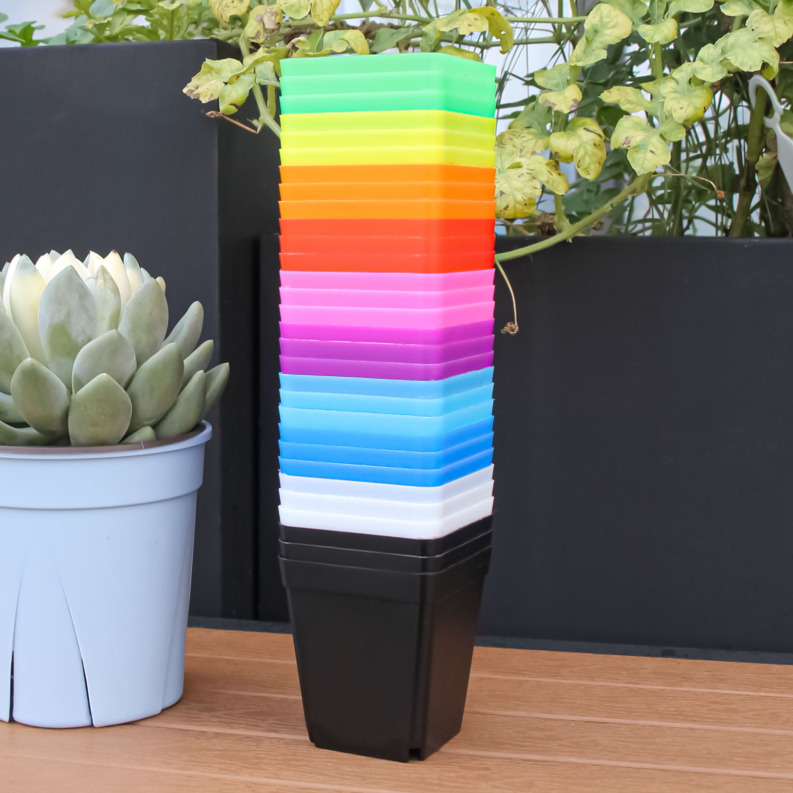 Plastic Square Planter