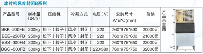 冰片机风冷封闭B系列