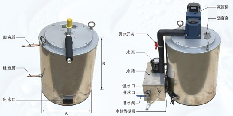Ice flake evaporator B series 300kg-500kg
