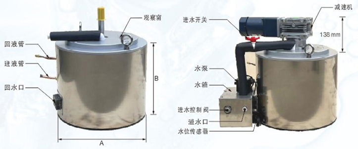 Ice flake evaporator B series 200kg-300kg
