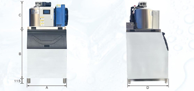 Ice cooling machine B series 200kg-750kg