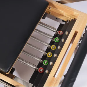 HT-PL602B OAK WOOD HALF TRAPEZE PILATES REFORMER