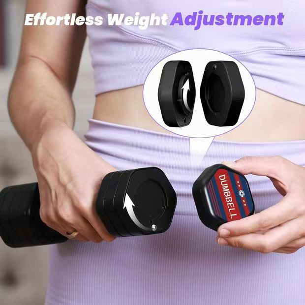 HT-X601 WOMEN'S  ADJUSTABLE DUMBBELL  (5LB/PCS, 10LB/PAIR)