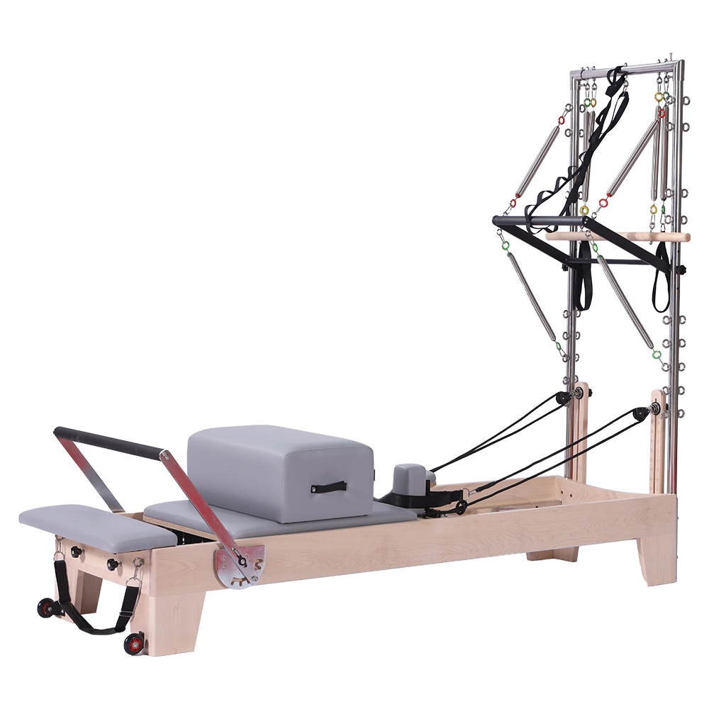 HT-PL602A MAPLE WOOD HALF TRAPEZE PILATES REFORMER