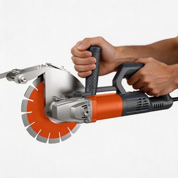 6000W Industrial Heavy Duty AC Brushless Wall Chaser Wall Slotting Machine 230mm Blade 80mm Cutting Depth for Mining Construction Concrete Cutting