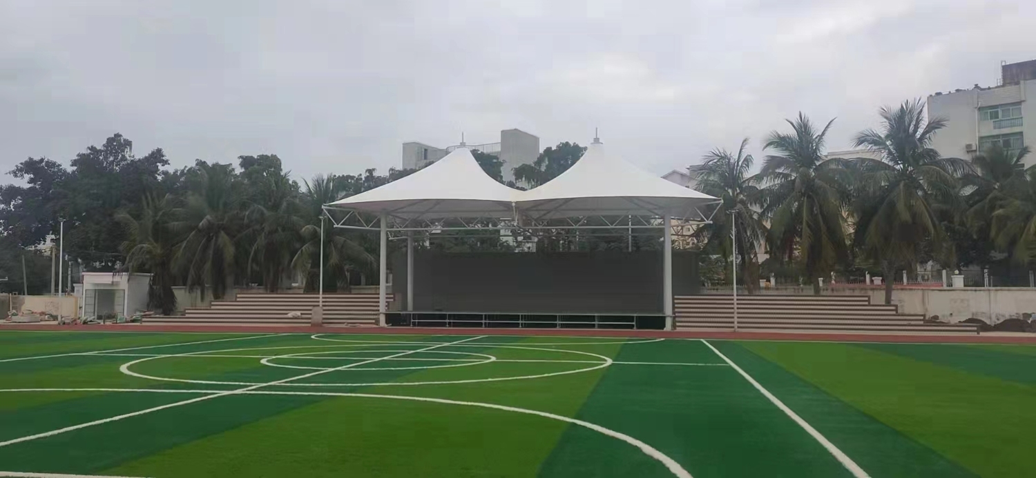 儋州新英湾小学看台及车棚