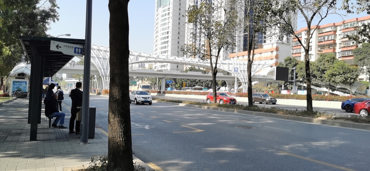 红岗天桥PTFE膜结构