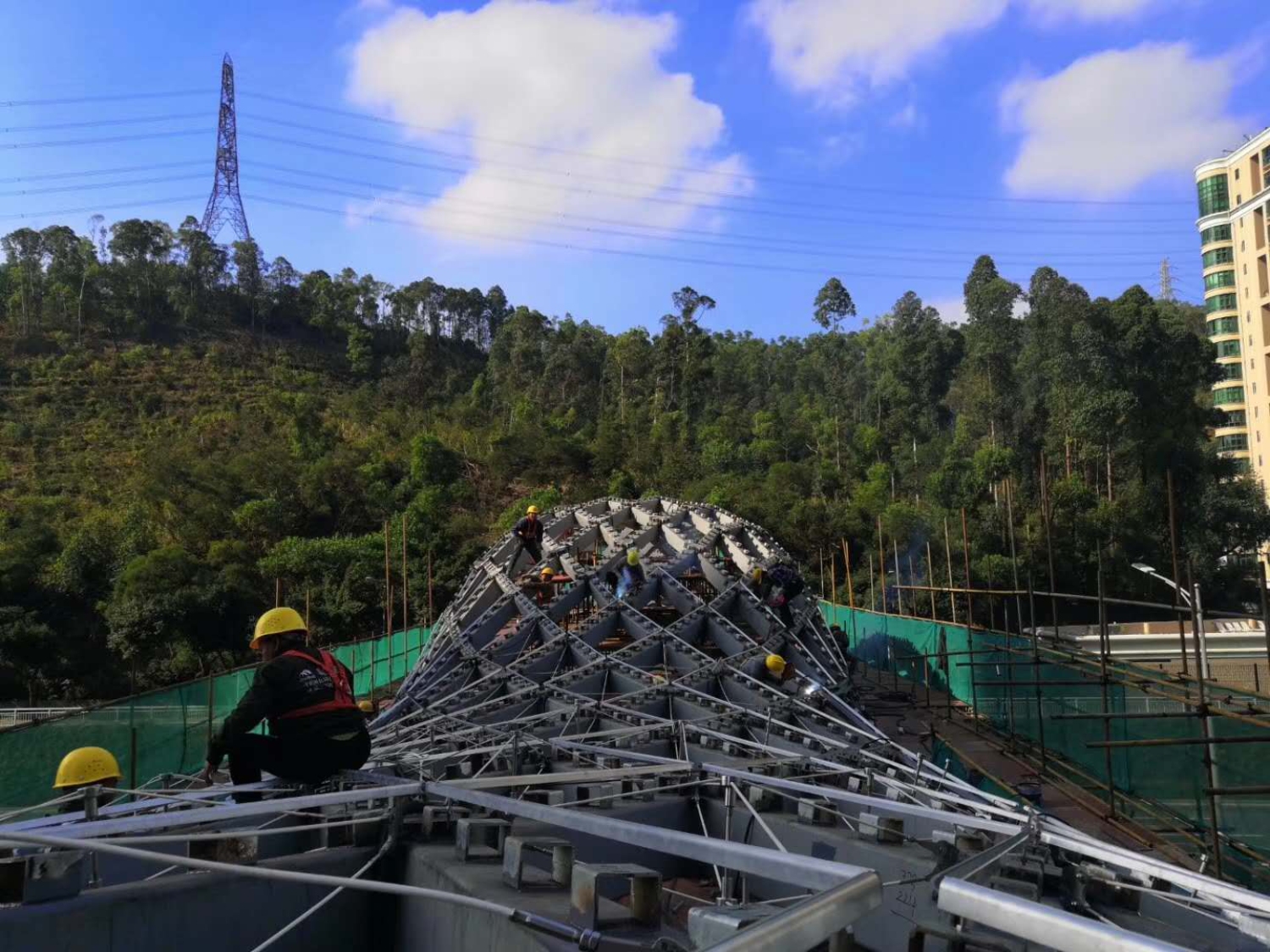 西岭天桥ETFE膜结构